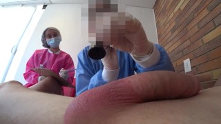 DAY6: TWO NURSES TEST A PATIENT'S NEW DICK with their big asses