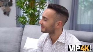 VIP4K. Sexy girl lets stranger fuck and cum inside in exchange for ID card
