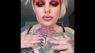 Exploring Breath Play Fantasy While Sitting on Vibrator