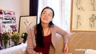Ersties - Pinko Reads Her Poetry To You Before Masturbating With a Toy