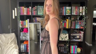 4K Transparent Black And White Dress Try On Haul