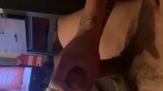BBc masturbates with white bitch