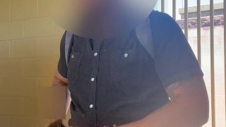Park bathroom Fleshbate session