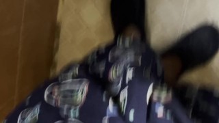 Step-Aunt shares his fantastic Ass with you guys, BTW We´re doing exercises to lose weight