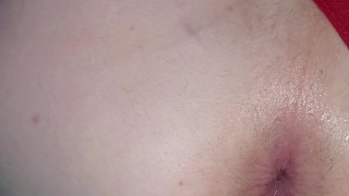 Legs up, CumFilled, Dripping Ginger Pussy, Fucked With Her10"Inch RealisticCock