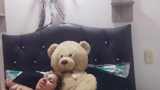 My girl comes home from work horny and we have lesbian sex.