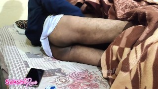 Indian stepson fucked her stepmom pussy rubbing desi chudai