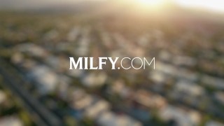 MILFY Fit Yoga MILF Medusa Rides Young Stud's Cock All Day