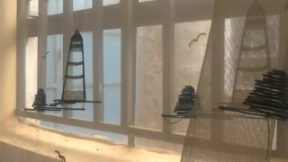 ALMOST CAUGHT BY NEIGHBORS WANKING THROUGH THE WINDOW