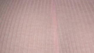 My Stepsister in Pajama riding on Cock Moaning like a Slut