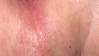 Playing with my pretty asshole up close while I lay under the stars