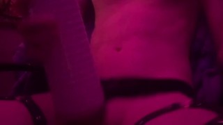 femboy twink jerking off using the max 2 (no audio)