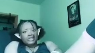 Milf ELF Ebony Seduces YOU WITH HER ASS