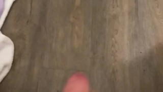 Young cock cums from masturbation