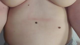 Hot Girl with Big Bouncing Tits Fucking Clothed