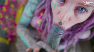 Hardcore Anal Fuck and Cum on Face in Sexy Lingerie with Hot Tattoo Girl - Facial - POV