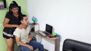 The Employee Is Late for Work and Makes up for Her Lateness with a Good Blowjob. Full Movies