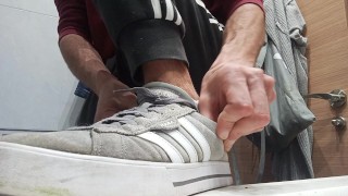 Getting Dressed After Coming Out of the Shower, I went to the Street with a Hard Cock and no Underwe