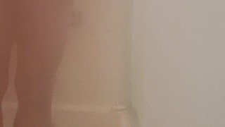 Pinoy Daddy OFW naked shower
