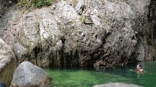 Two days swimming and jumping naked at the waterfall