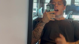 Asian teen jerks off secretly in study room ( Titus Low )