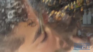 Love watching a beautiful hairy peach of an ass get pounded out by a fat 10" uncut monster cock