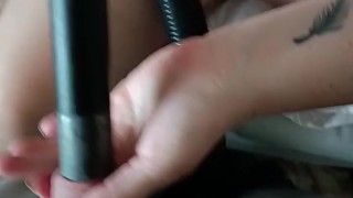 the vacuum cleaner is milking my penis