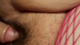 My sexy wife wanted me to fuck her in her lingerie so i fucked her pussy