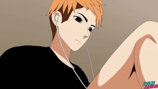 A mature Bear daddy caught his twink roommate sniffing his underwear - Hentai Bara Yaoi Hostel ep 2