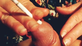 precum with a cigarette