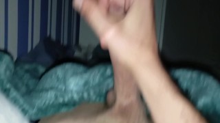 Routine Masturbation of the Boy with the Insatiable Cock Discharges Sperm in the Early Morning