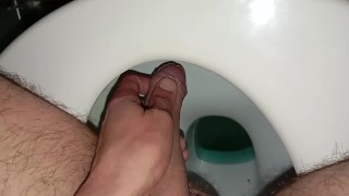 The Pig With The Fat Flaccid Cock Full Of Semen Plays To Stick His Finger In His Foreskin