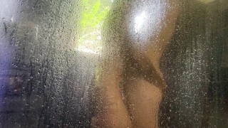 Sneaky 👀 Watching Us Fuck in the Shower Cum on Ass MR and DJ Randomshuffle Natural Hairy Passion