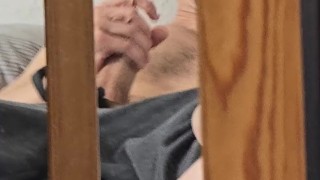 Hairy Guy Jerks Off And Shoots His Cum Out - Hairy Solo Cumshot
