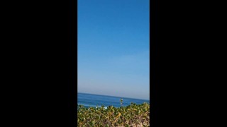 CAUTION⚠WEAR HEADSETS!!! Stranger walks by while I cum!