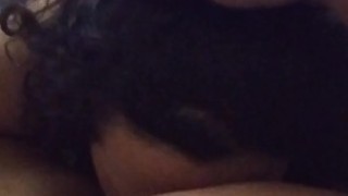 My girl sucking my pussy and i poke my belly button