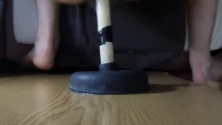 Straight Bisex Plumber, having fun with his virgin ass