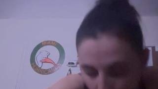 intense 69 with cum in mouth on a huge Uncut cock