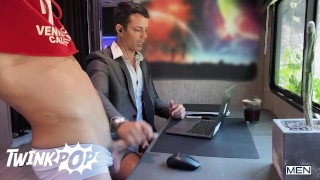 TWINKPOP - Dante Colle Fucks His Bf Nic Sahara's Tight Asshole Really Hard While On A Job Interview