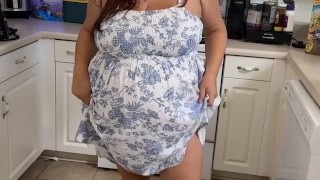 Pregnant gf stripping