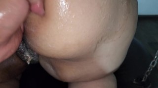 Chubby girls like me must have their asshole wide gape