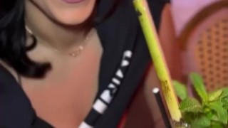 Sinning On South Beach With Gorgeous Brunette Roxie Sinner