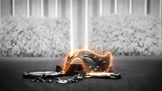 While hiking I saw a stranger tied up at a cum station, I gave him a handjob