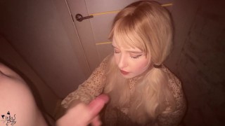 The girl really loves to give a blowjob and swallow the result