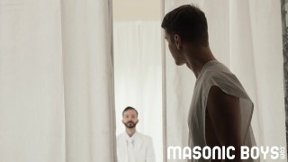 MasonicBoys Cute shy Sage Roux barebacked by Tucker Barrett