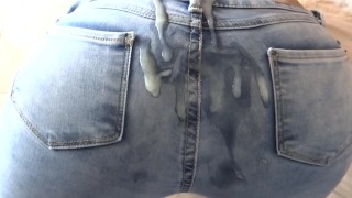 You can't fuck me but grab my ass to make you cum, moans Latina stepmom