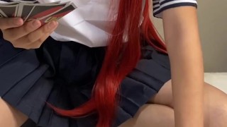 Mi vecina pierde apuesta y viene a mi casa con un vestido corto a follar (casero amateur)