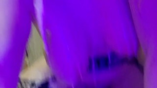 A Russian whore swears at your wife, rides a huge dildo and gets a lot of cum on her face