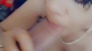 Swallow biggest thick cock facial deep throat India