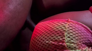 Aggressive Verbal Ebony Doggystyle with Big Thick Dick